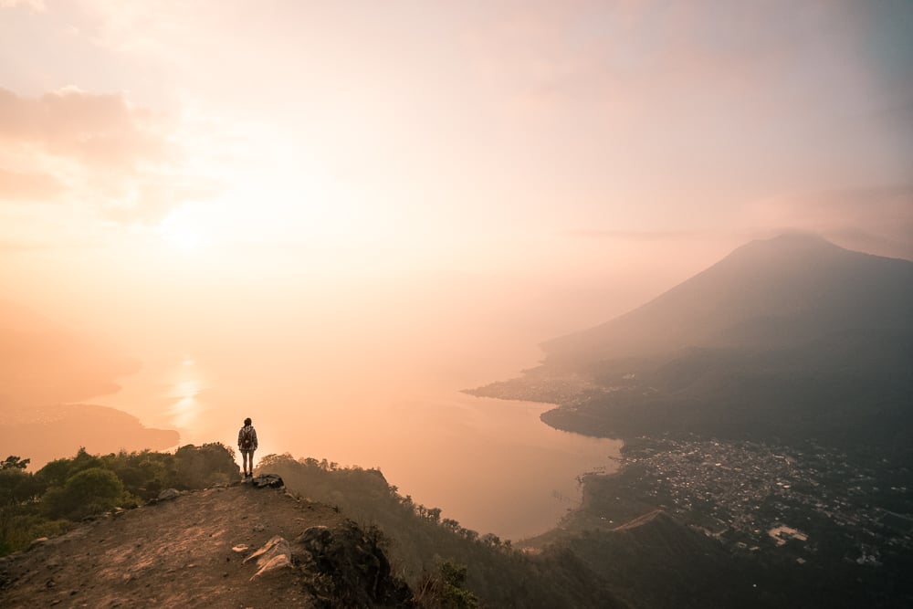 indian nose hike atitlan, indian nose guatemala,lake atitlan indian nose hike,indian nose hike