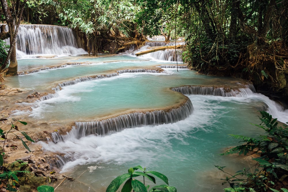 Kuang si falls, kuang si, kuang si waterfall luang prabang, kuang si wasserfall, kuang si bear rescue centre, kuang si falls tour, kuang si falls map,