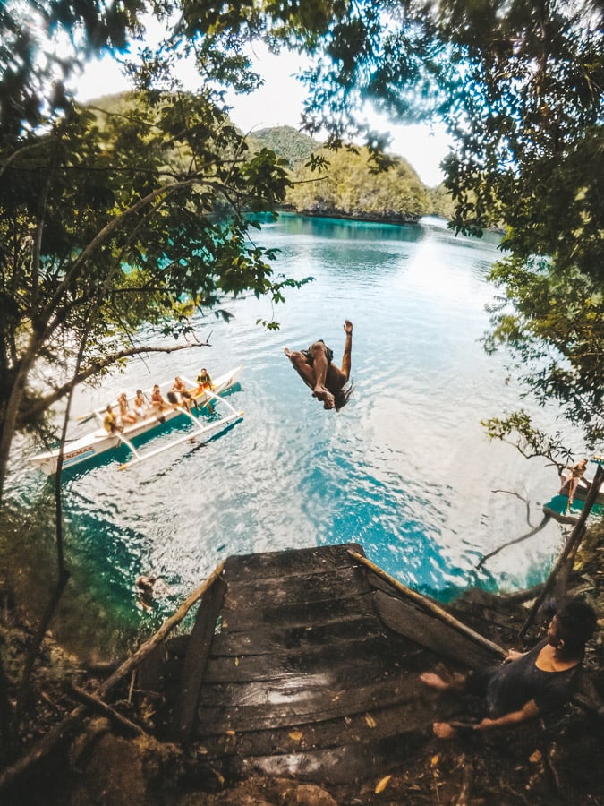 cliff jump siargao, cliff jump, siargao island