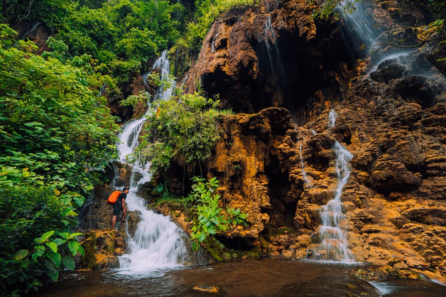 TUMPAK SEWU WATERFALL IN LUMAJANG, EAST JAVA