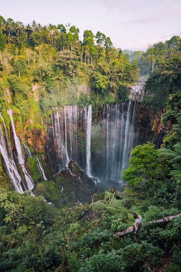 TUMPAK SEWU WATERFALL IN LUMAJANG, EAST JAVA